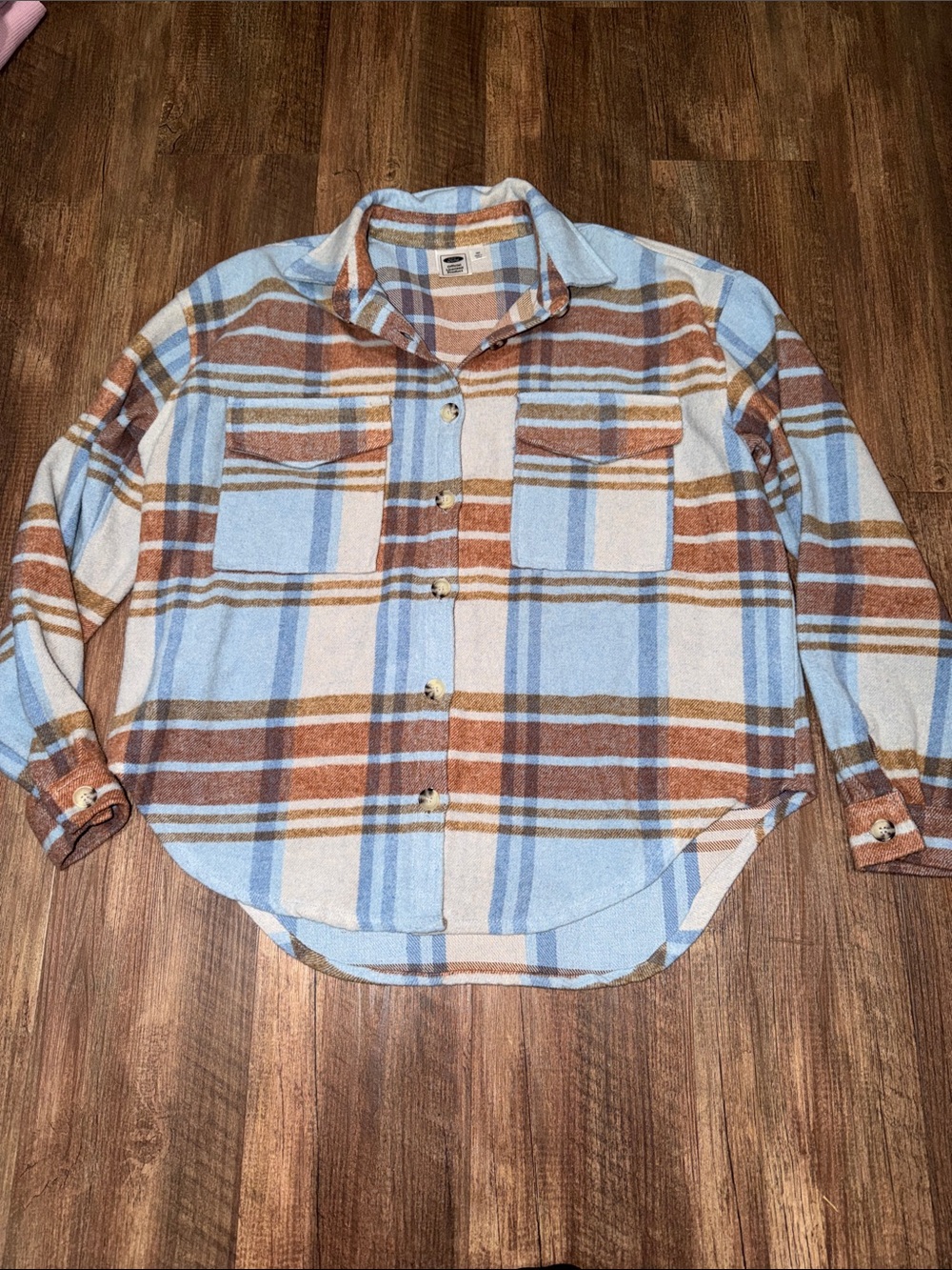 NWOT FORD Bronco Womens Flannel Shirt Shacket Size S Button Up